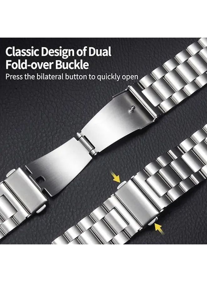 20mm Golden Metal Strap Compatible With Galaxy Watch 7 6 5 4 3 Active Classic FE - Image 5