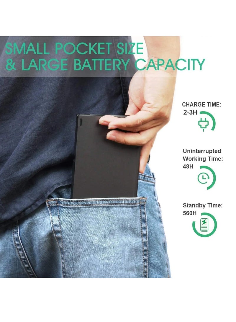 عام لوحة مفاتيح بلوتوث قابلة لإعادة الشحن وقابلة للطي مع لوحة لمس ولوحة مفاتيح لاسلكية محمولة ثلاثية الطي لأجهزة Android وأجهزة الكمبيوتر المحمولة التي تعمل بنظام Windows والكمبيوتر اللوحي والهواتف الذكية ولوحة مفاتيح لاسلكية قابلة لإعادة الشحن عبر USB - Image 5