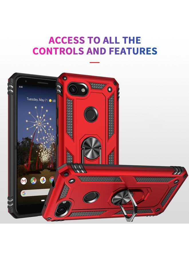 The Bros Case For Google Pixel 3a XL Shockproof TPU + PC Protective Case with 360 Degree Rotating Holder - Image 2