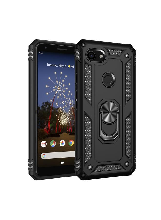 The Bros Case For Google Pixel 3a XL Shockproof TPU + PC Protective Case with 360 Degree Rotating Holder - Image 1