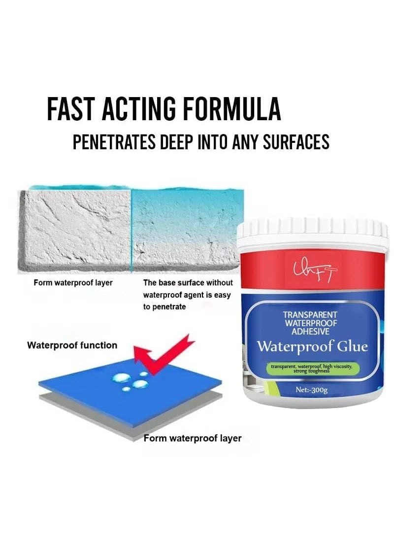 Generic MARUTI CREATION Transparent Waterproof Glue 300g Leakage Protection Outdoor Bathroom Wall Tile Window Roof AntiLeakage Agent sealant glue Roof Sealant Waterproof Gel  - Image 5