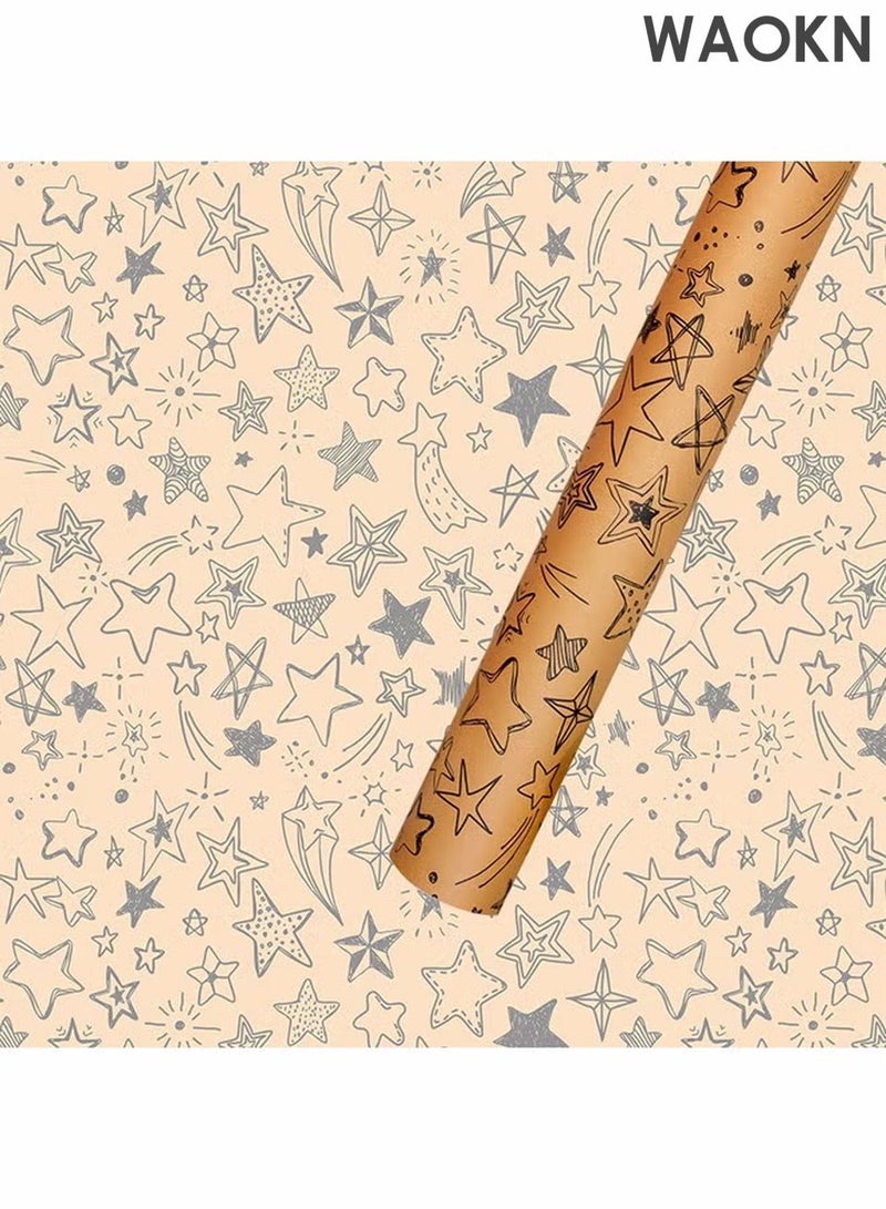 WAOKN 7 Sheets Gift Wrapping Paper With Accessories,Holiday Gift Wrapping Paper,Birthday Gift Box Gift Wrapping DIY, Gift Wrapping Paper for Birthday, Holiday, Wedding, Party,Kids Gift Wrapping (70cmX50cm) - Image 2