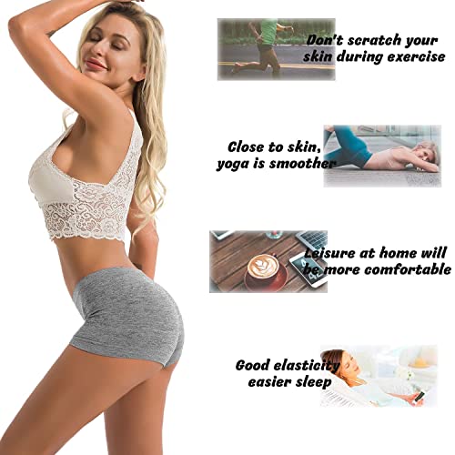 R RUXIA Women's Boyshort Panties Seamless Nylon Underwear Stretch Boxer Briefs 5 Pack - Image 3