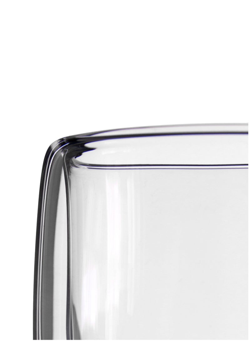 2-Pack Double Wall Glass Coffee Tea Mug with Handle Insulated Layer  Made of Clear Borosilicate Glass  Perfect for Cappuccino Tea Latte Espresso Hot Beverage Microwave Safe (300ml 2pcs)  - Image 4
