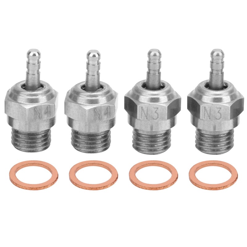 N3 N4 Fire Head Spark Plug RC Car Accessory Part Fit for Redcat HSP Methanol Engine - Image 1