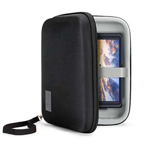 USA Gear 7.5 Inch Hard Shell Camera Monitor Case - Portable Video Monitor Bag Compatible with Feelworld Monitor, Atomos, SmallHD Focus, Shinobi SDI, Lilliput A7s, and More Video Monitors (Black) - Image 1