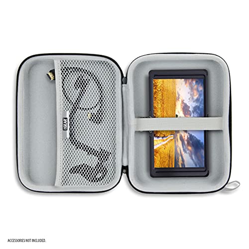 USA Gear 7.5 Inch Hard Shell Camera Monitor Case - Portable Video Monitor Bag Compatible with Feelworld Monitor, Atomos, SmallHD Focus, Shinobi SDI, Lilliput A7s, and More Video Monitors (Black) - Image 3