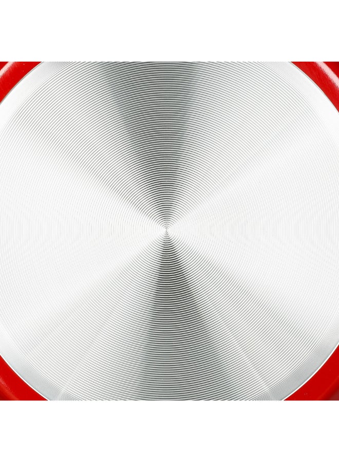 Five Simply Smart Essentielle Aluminum Non-Stick Crepe Pan Red and Black 28 cm 128852 - Image 3