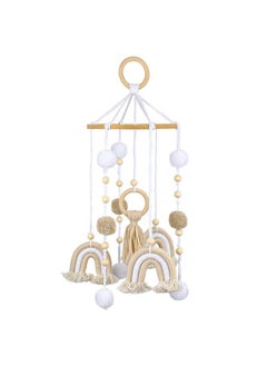 SAVITA Nursery Mobile For Crib Boho Rainbow Decor Cute Crib Mobile Macrame Nursery Crib Decoration For Baby Shower Children Room  - Image 1