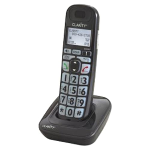 Clarity 52703P na 1-Handset Landline Telephone (Accessory handset for the model D703) , Black - Image 1