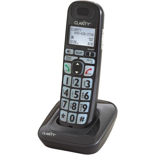 Clarity 52703P na 1-Handset Landline Telephone (Accessory handset for the model D703) , Black - Image 2