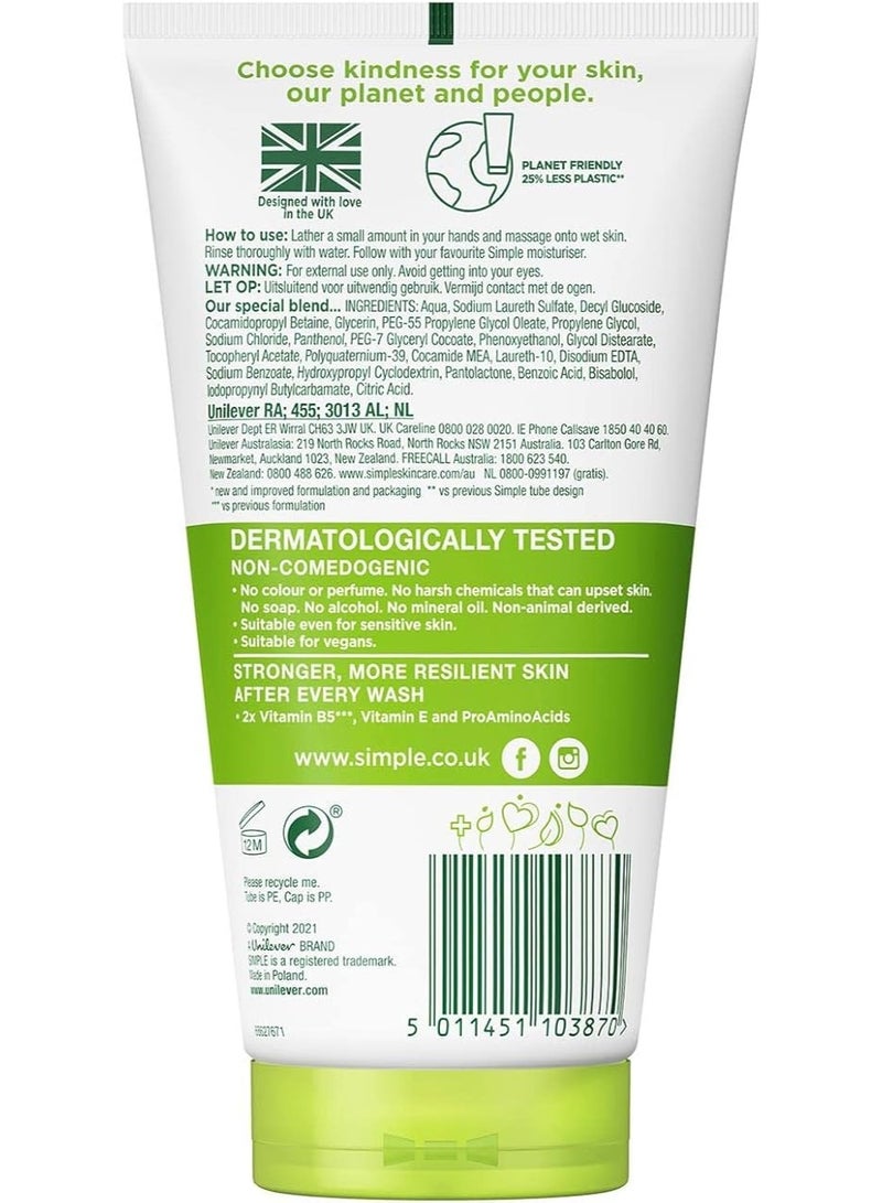 Simple Moisturizing Facial Wash - 150ml for Smooth and Healthy Skin - Image 2