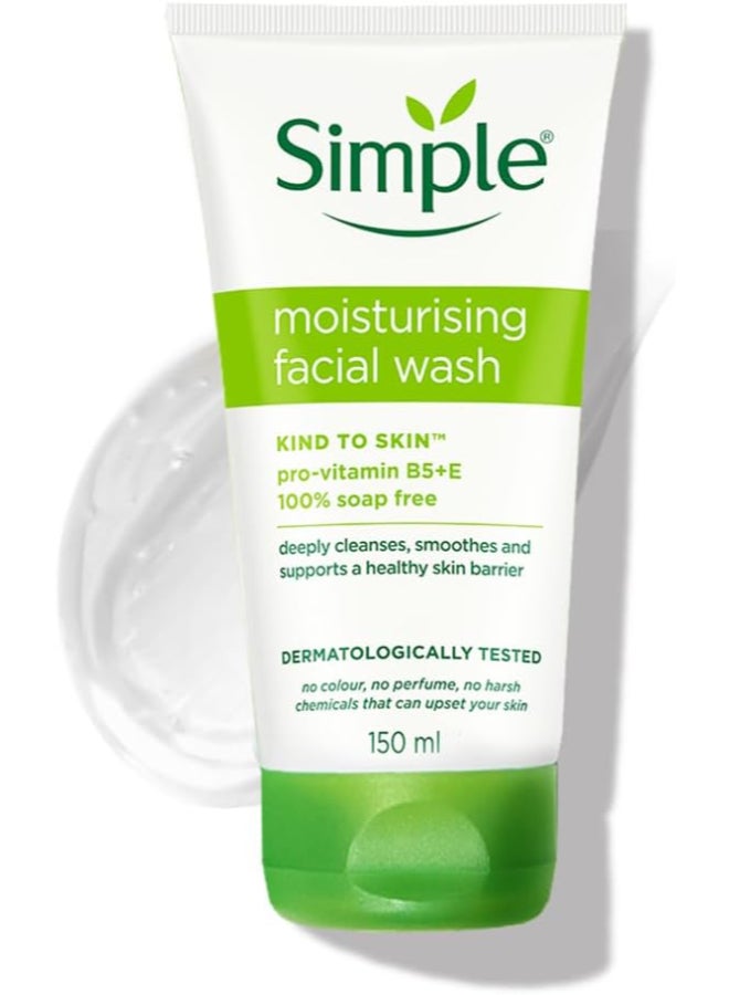 Simple Moisturizing Facial Wash - 150ml for Smooth and Healthy Skin - Image 2