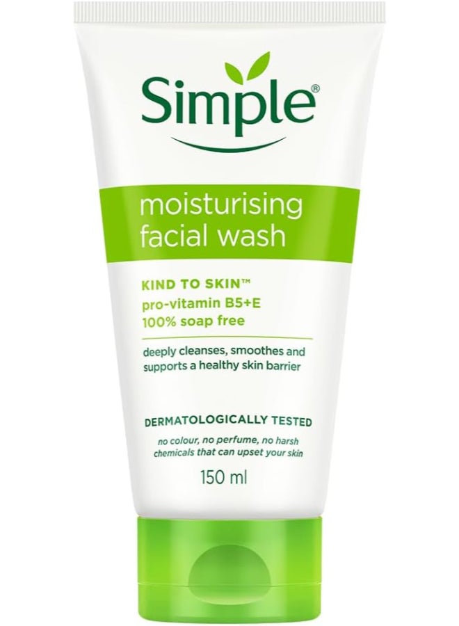 Simple Moisturizing Facial Wash - 150ml for Smooth and Healthy Skin - Image 1