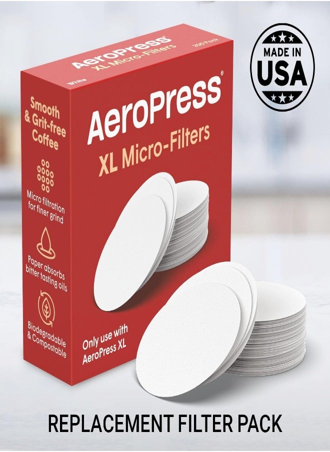 AeroPress - XL Replacement Filter Pack - Micro-Filters for AeroPress XL Coffee and Espresso Maker - 1 Pack (200 Count) - Image 1