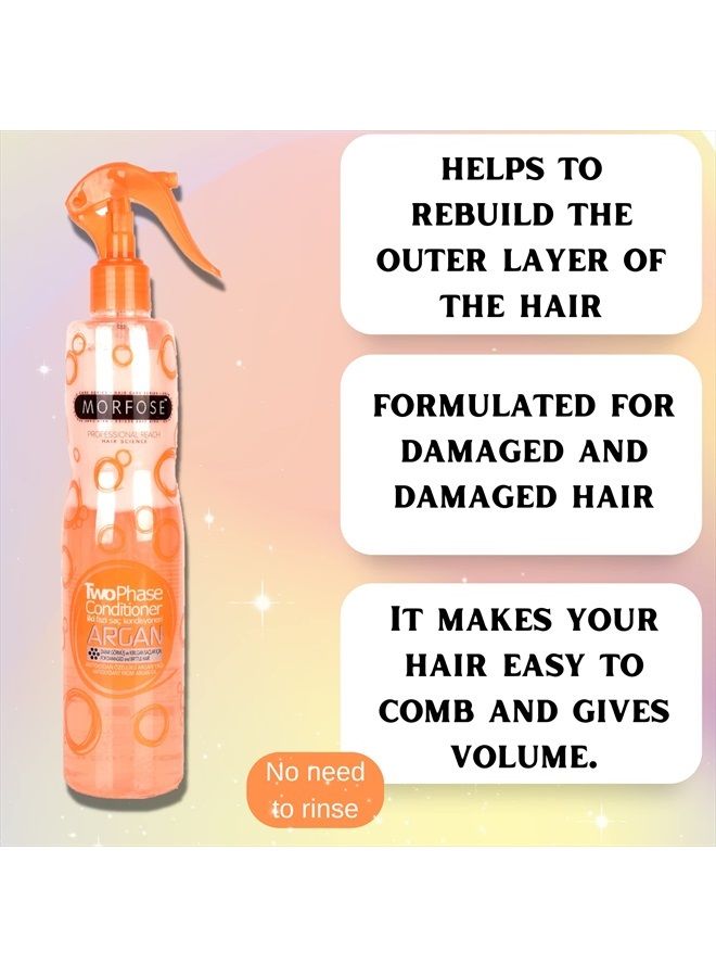 MORFOSE Professional Argan Leave-In Conditioner, Heat Protectant for Hair, Heat Spray Protection for Hair, Detangler Spray, Protector Termico para Cabello, (large, 13.52 Fl Oz) - Image 3