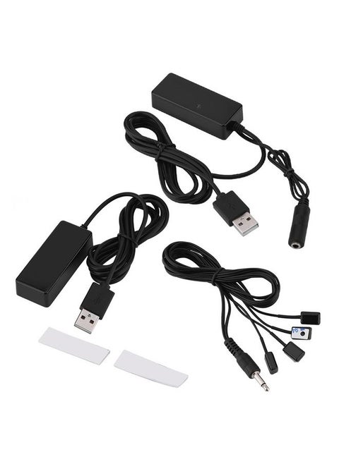 2.4G Through-wall Infrared Repeater IR Remote Control Extender 1 Receiver 4 Emitters