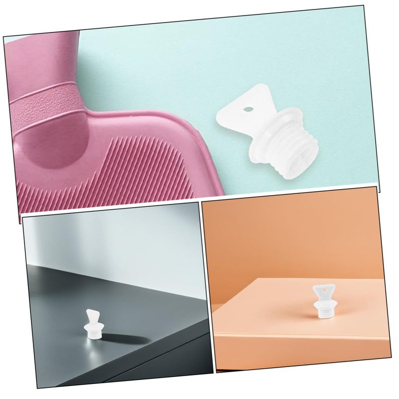 HANABASS 4pcs 2.1cm Hot Water Bottle Caps Replacement Set For Heat Therapy - Image 4