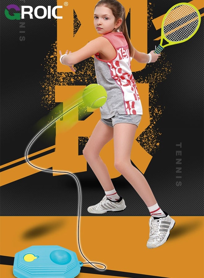 GROIC 3-in-1 Multifunctional Racket Set for Kids - Tennis, Badminton and Squash, Tennis Training Badminton Birdies, Tennis Racquets with Tennis Trainer Rebound Balls Outdoor Indoor Sports for Kids  - Image 2