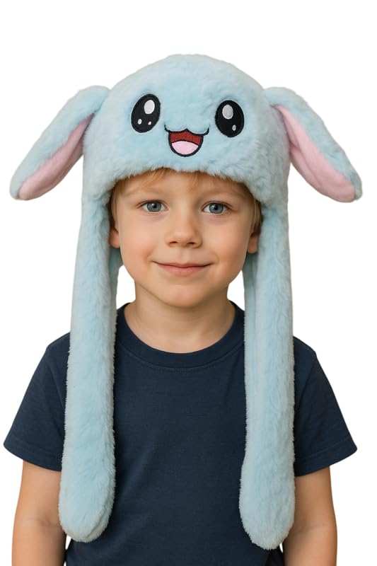 Krystle Playful Bunny Hat for Kids – Soft, Plush, and Perfect for Fun (Blue,1-7 Years) - Image 5