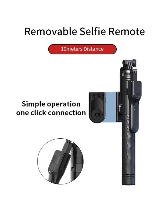 Jmary Rotation Design Camera Mount Holder 1.75m Telescopic Phone Selfie Stick Tripod - Image 1