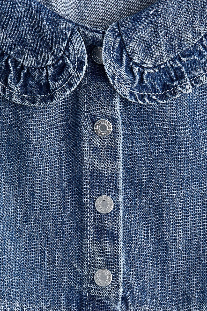 اتش اند ام فستان من الدنيم بقبة