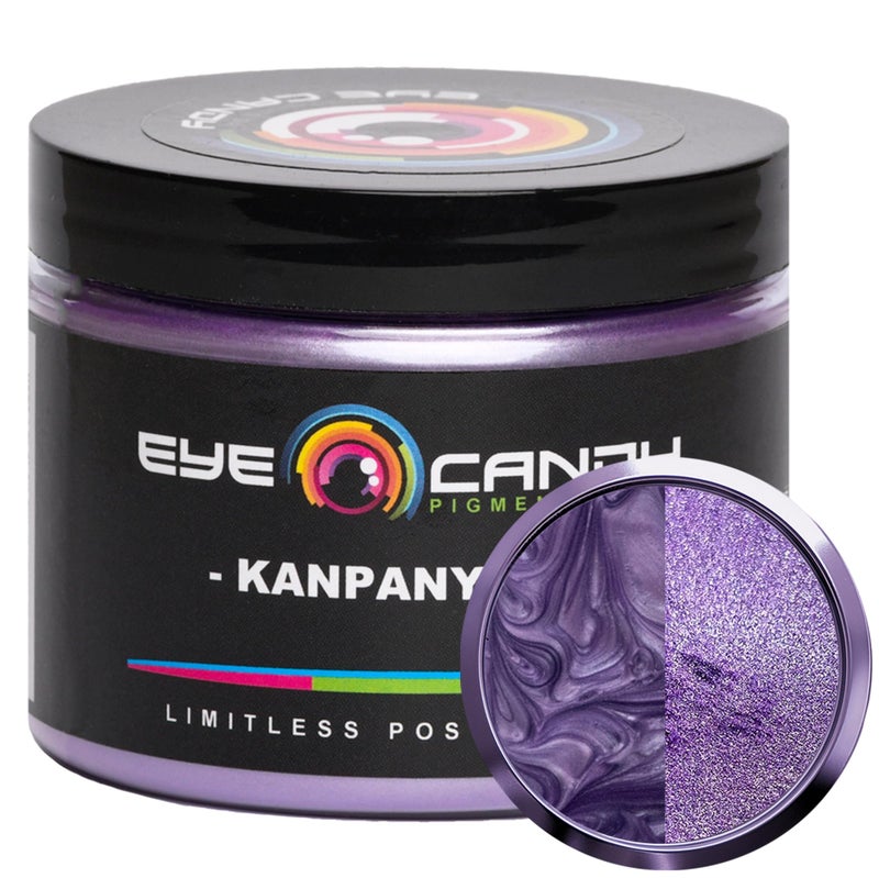 Eye Candy Eye Candy Pigments Premium Purple Mica Powder  Kanpanyura 50gr  for Epoxy Resin Soap Paint Woodworking Acrylic Pouring Bath Bombs Fishing Lures  DIY Arts and Crafts Additive