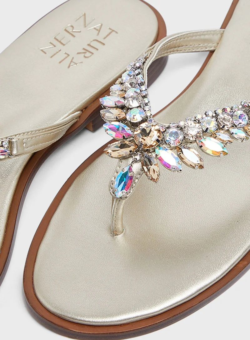 Naturalizer Embellished Flat Sandals