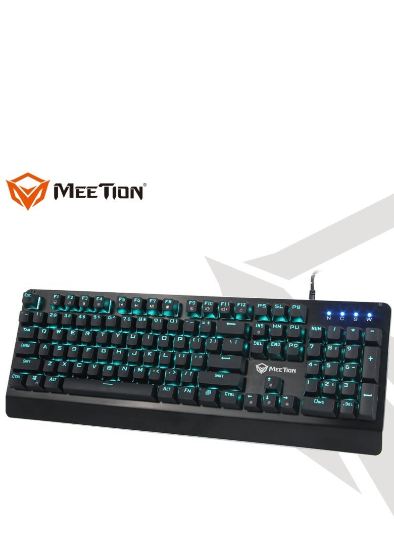 Meetion Meetion MK01 Classic Original Design, Full key Anti-Ghosting, 12 Multimedia Shortcuts, USB Braided Cable, Plug & Play, System Compatible OUTEMU Blue Switches RGB Mechanical Keyboard  - Image 3
