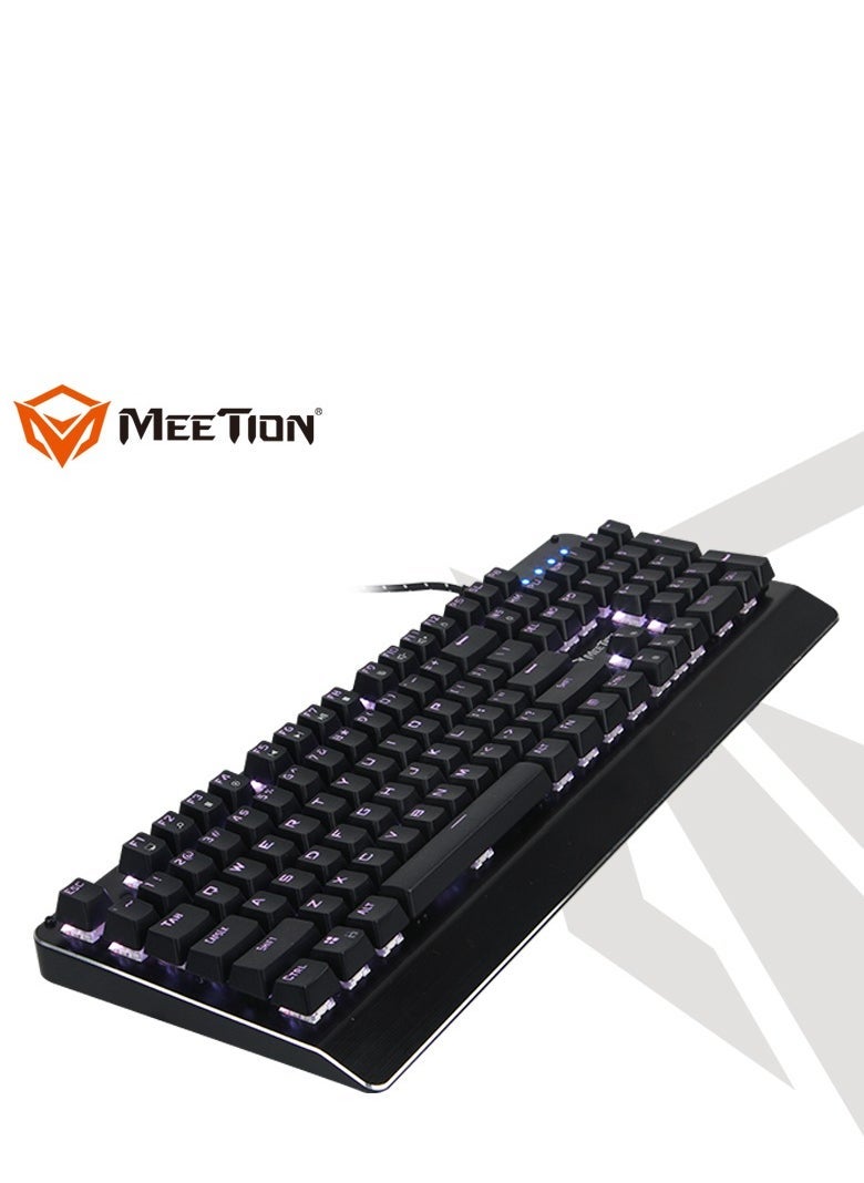 Meetion Meetion MK01 Classic Original Design, Full key Anti-Ghosting, 12 Multimedia Shortcuts, USB Braided Cable, Plug & Play, System Compatible OUTEMU Blue Switches RGB Mechanical Keyboard  - Image 4