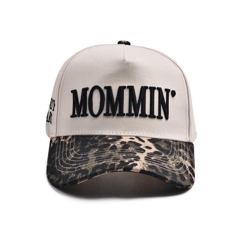 Abdkw Mommin Trucker Hat,Vintage Two-Tone Women's Baseball Cap,Leopard Mom Hat,Mama Birthday Gifts, Mothers Day Gifts For Mom,Mother's Day Gifts From Daughter Husband Son Kids - Image 1