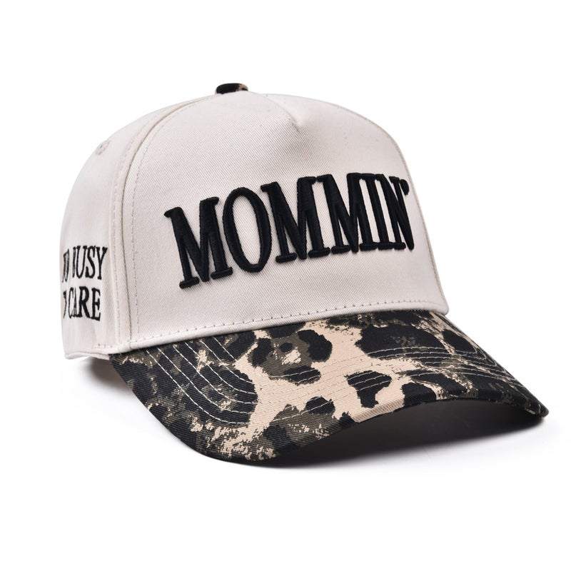 Abdkw Mommin Trucker Hat,Vintage Two-Tone Women's Baseball Cap,Leopard Mom Hat,Mama Birthday Gifts, Mothers Day Gifts For Mom,Mother's Day Gifts From Daughter Husband Son Kids - Image 2