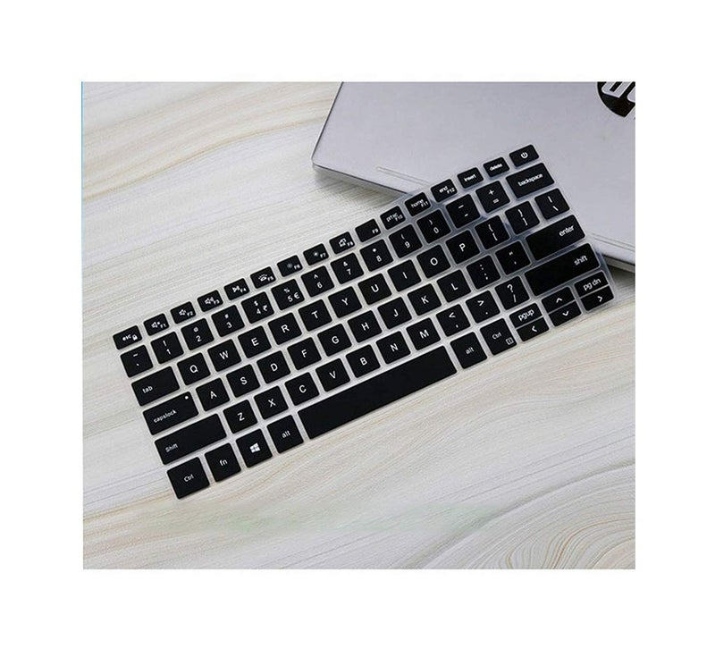 Saco Silicone Skin Keyboard Cover Compatible for 13.3" Dell Inspiron 13 5390, Vostro 13 5390, Inspiron 13 7390 i7390 7391, Inspiron 14 5498 7490 5409 Laptop - Black - Image 4