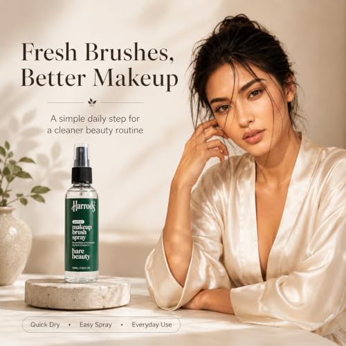 Harrods Makeup Brush Cleanser Spray, Quick Dry Brush Cleaner for Makeup Brushes, Sponges & Beauty Tools, No-Rinse Cleaning Solution for Daily Use & Travel, 100 ml - Image 2