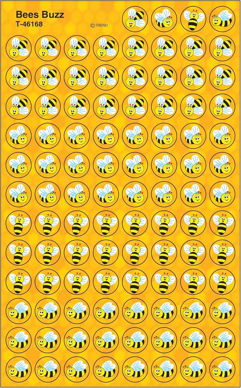 TREND Enterprises Bees Buzz superSpots Stickers - 800 Count - Image 1