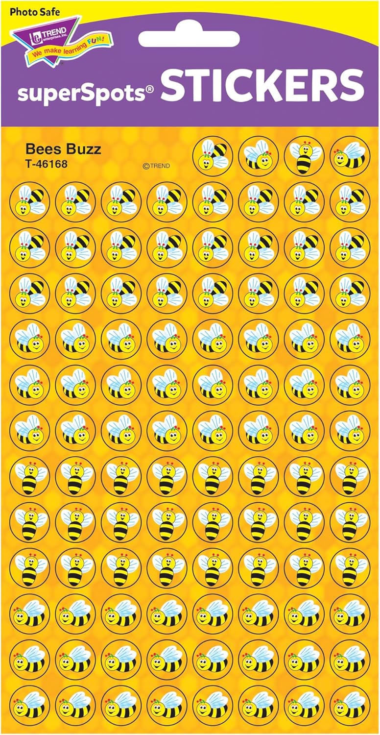 TREND Enterprises Bees Buzz superSpots Stickers - 800 Count - Image 4