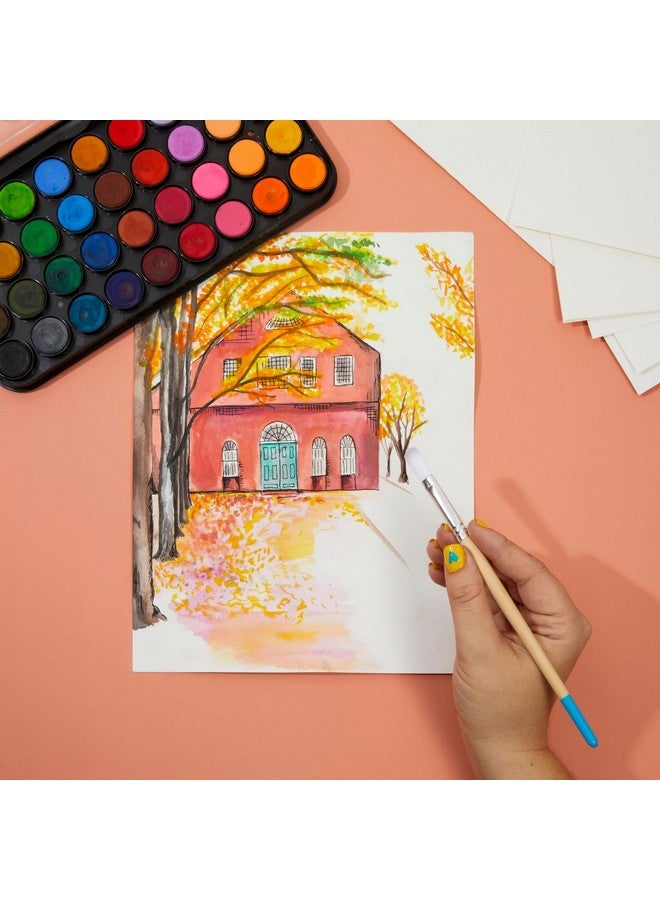 برايت كرياشنتس 100 ورقة من ورق الألوان المائية المضغوط على البارد للفنانين والمبتدئين (8.5 × 11 بوصة) - Image 2