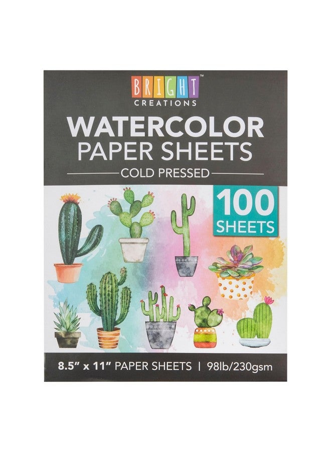 برايت كرياشنتس 100 ورقة من ورق الألوان المائية المضغوط على البارد للفنانين والمبتدئين (8.5 × 11 بوصة) - Image 5