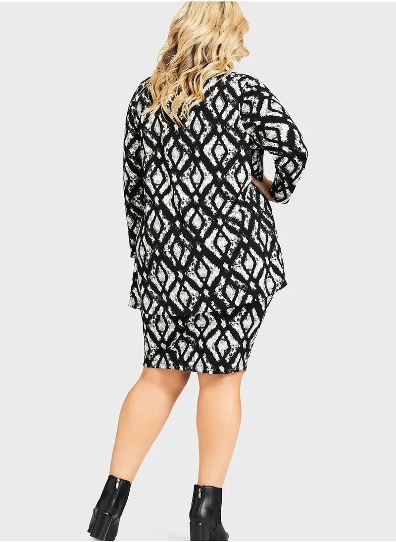 city chic Printed Dress