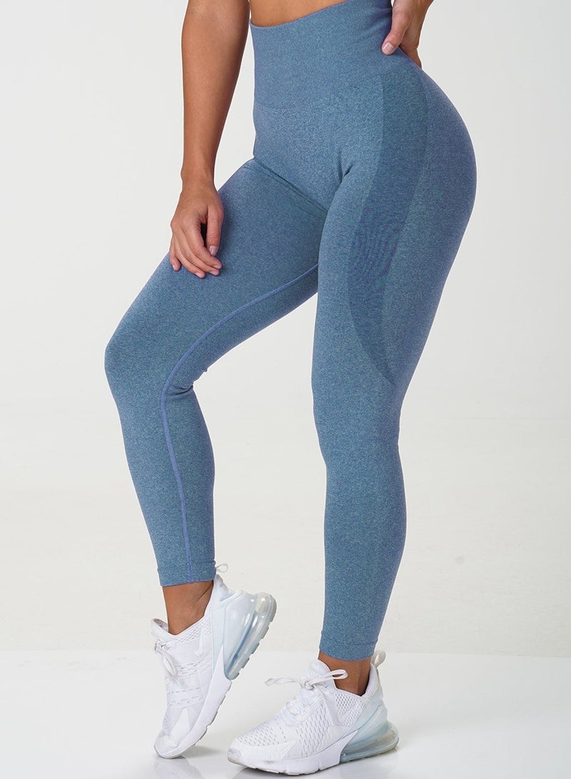 Loquat Yoga Tight Fitting Stretch Soft Pants Blue  - Image 2