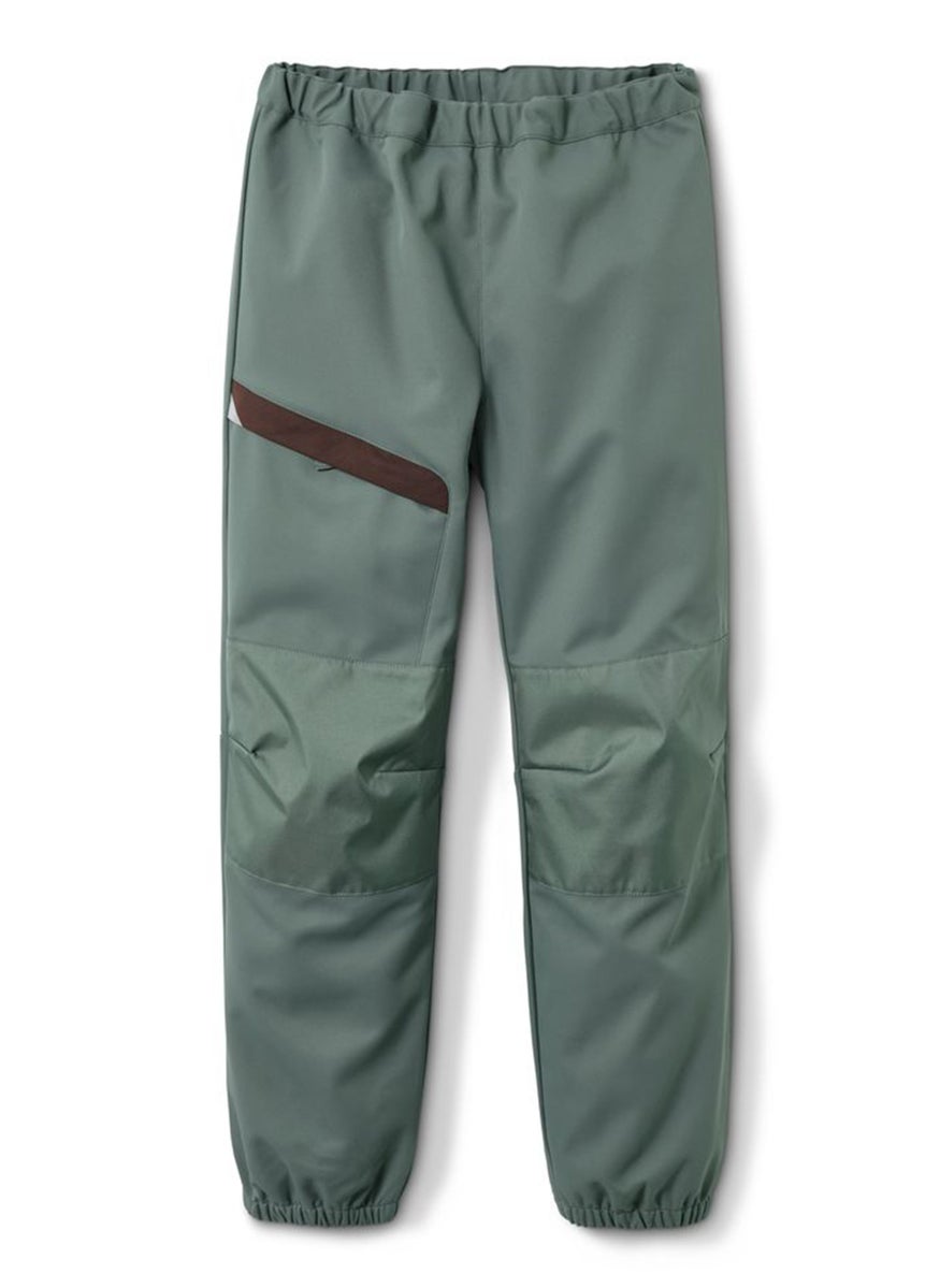 Tchibo Kids Boy Soft Shell Hose Trouser, Sage Green  - Image 2