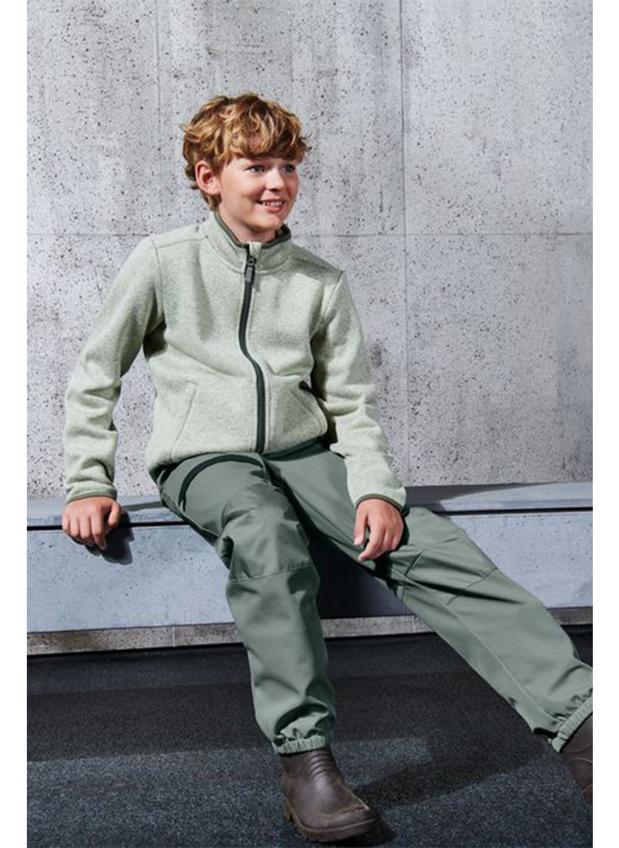 Tchibo Kids Boy Soft Shell Hose Trouser, Sage Green  - Image 1