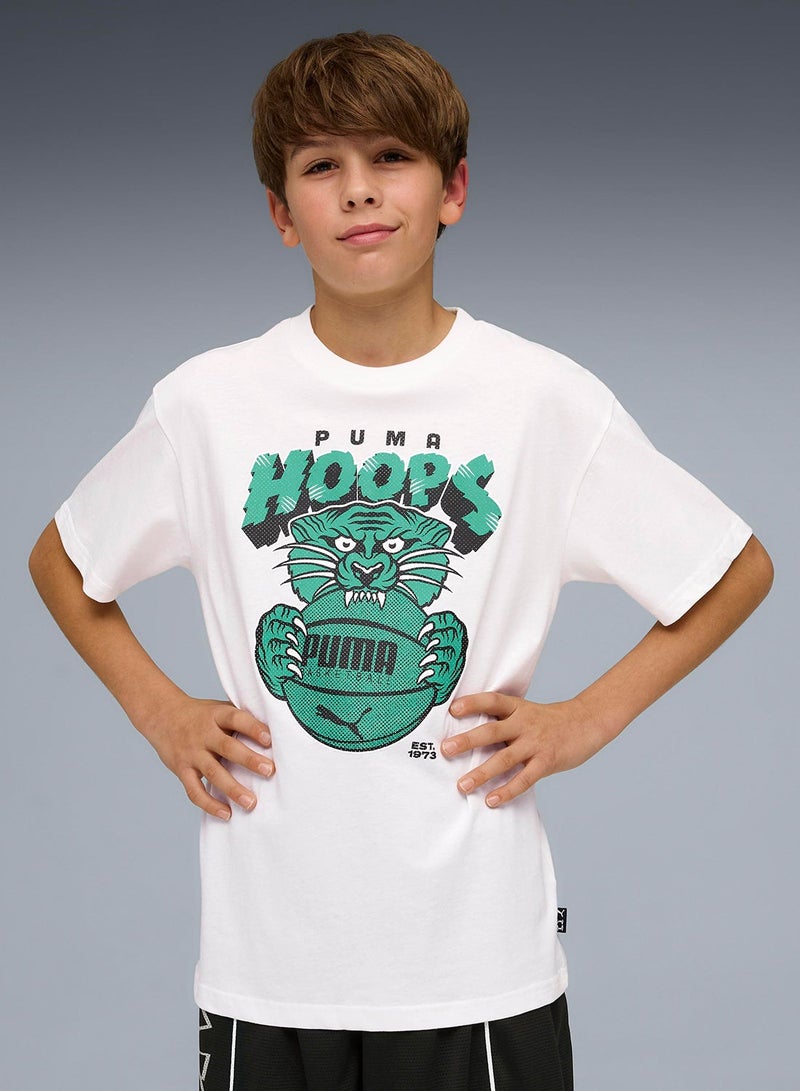 بوما تيشيرت كرة سلة شبابي مريح بخطأ فادح - Image 1