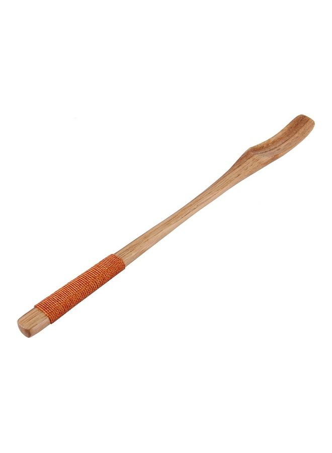 NIBEMINENT Wooden Sugar Eating Spoon With Long Handle Beige 