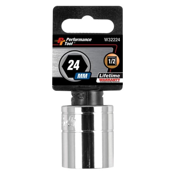 Performance Tool W32224 1/2 Drive 24mm 6Point Socket, 1 Pack - Image 2
