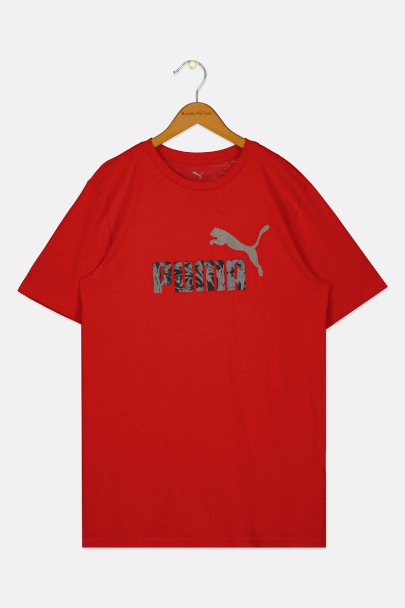 PUMA Kids Boy Sportswear Fit Short Sleeve Outdoor T-Shirt, Red - Image 2