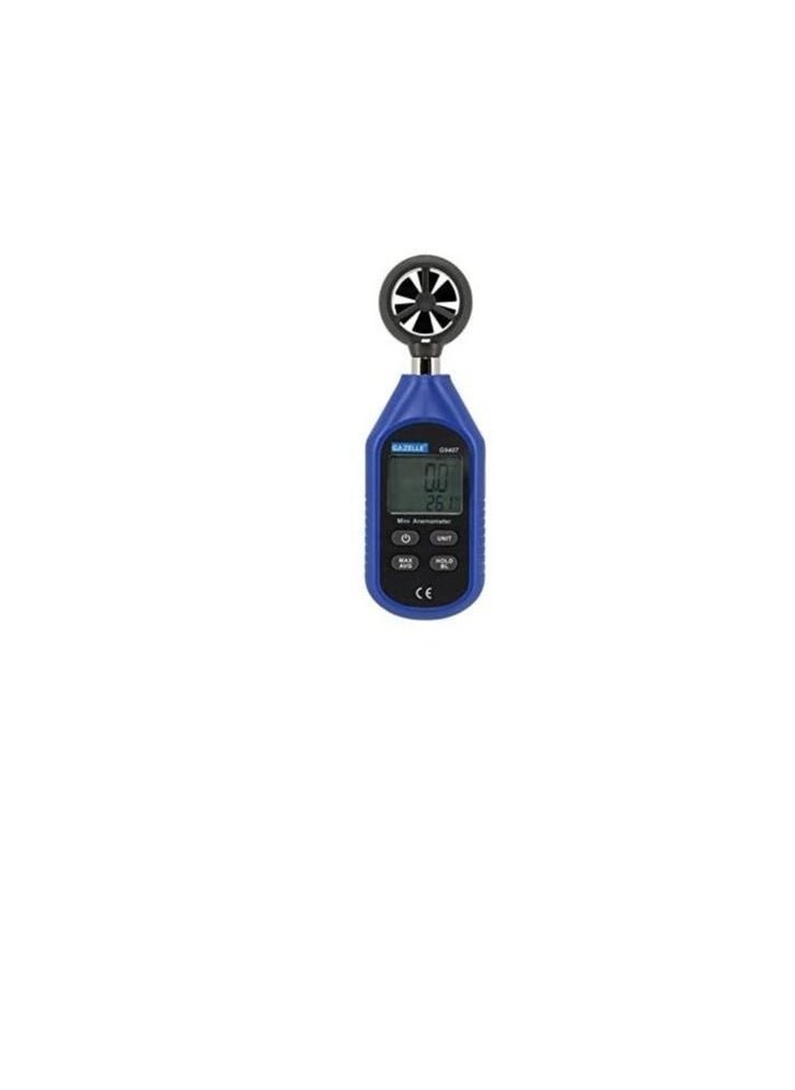 Gazelle - Gazelle G9407 Mini Handheld Anemometer And Thermometer For Air Flow And Temperature Test - Image 1