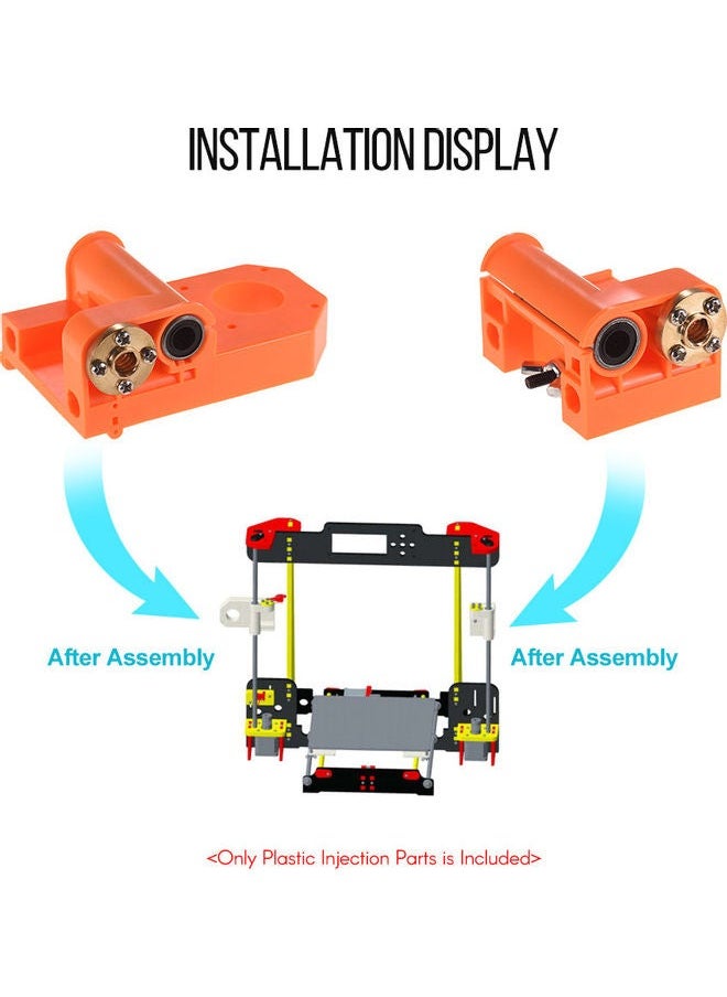 NIBEMINENT 2-Piece 3D Printer Injection Parts Orange  - Image 5