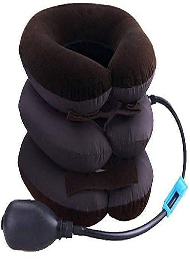 ACS Neck Traction Support Belt 3 Layers Air Traction Color Black - Image 1