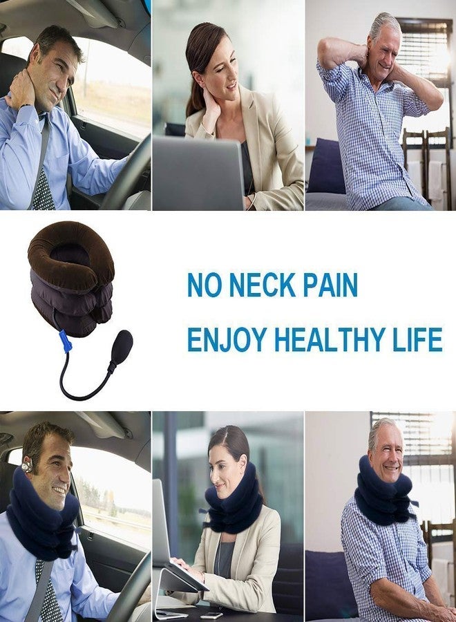 ACS Neck Traction Support Belt 3 Layers Air Traction Color Black - Image 5